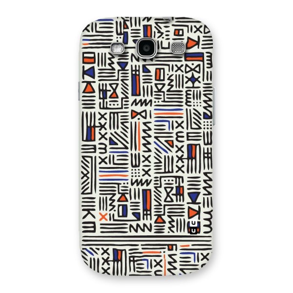 Orange Blue Number Back Case for Galaxy S3 Neo