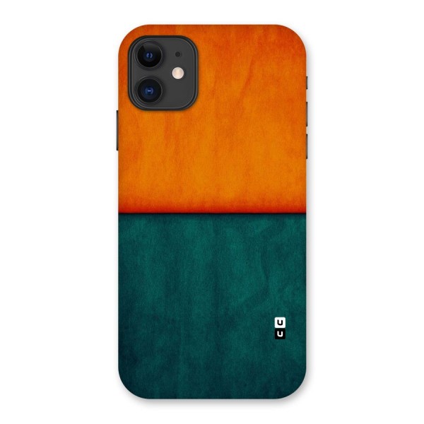 Orange Green Shade Back Case for iPhone 11
