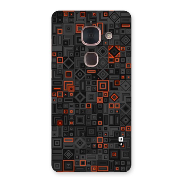 Orange Shapes Abstract Back Case for Le Max 2