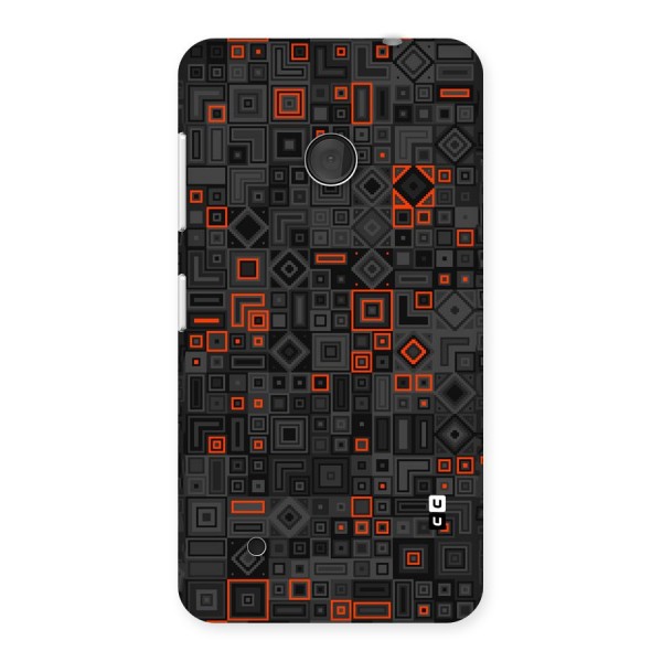 Orange Shapes Abstract Back Case for Lumia 530