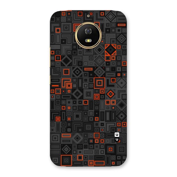 Orange Shapes Abstract Back Case for Moto G5s