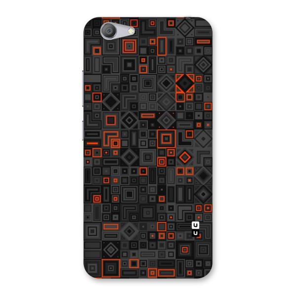 Orange Shapes Abstract Back Case for Vivo Y53