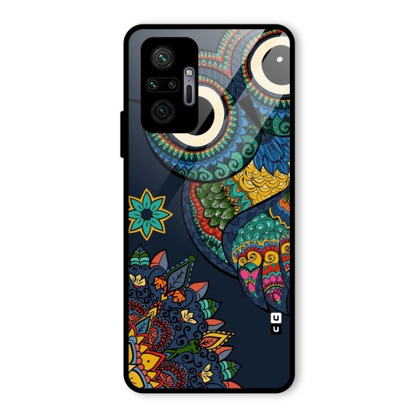 Owl Eyes Glass Back Case for Redmi Note 10 Pro