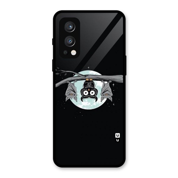 Owl Hanging Glass Back Case for OnePlus Nord 2 5G