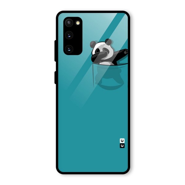 Panda Dabbing Away Glass Back Case for Galaxy S20 FE 5G