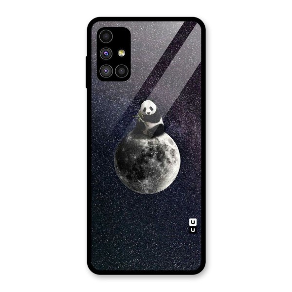 Panda Space Glass Back Case for Galaxy M51