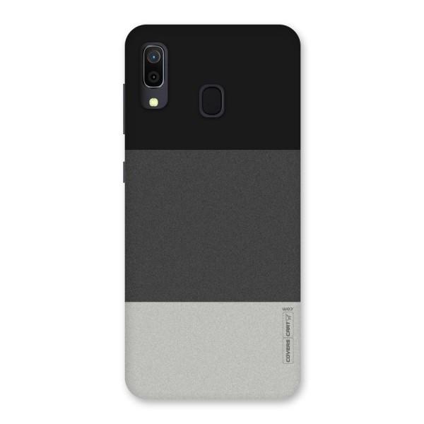 Pastel Black and Grey Back Case for Galaxy A20