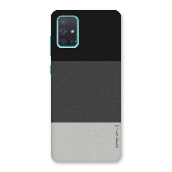 Pastel Black and Grey Back Case for Galaxy A71