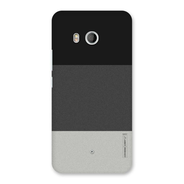 Pastel Black and Grey Back Case for HTC U11