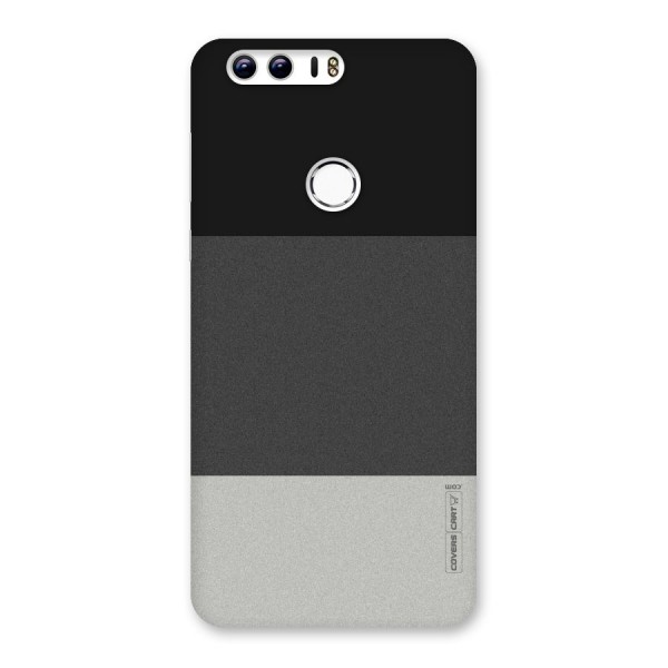 Pastel Black and Grey Back Case for Honor 8