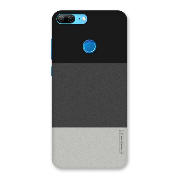 Pastel Black and Grey Back Case for Honor 9 Lite