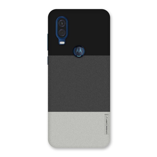 Pastel Black and Grey Back Case for Motorola One Vision