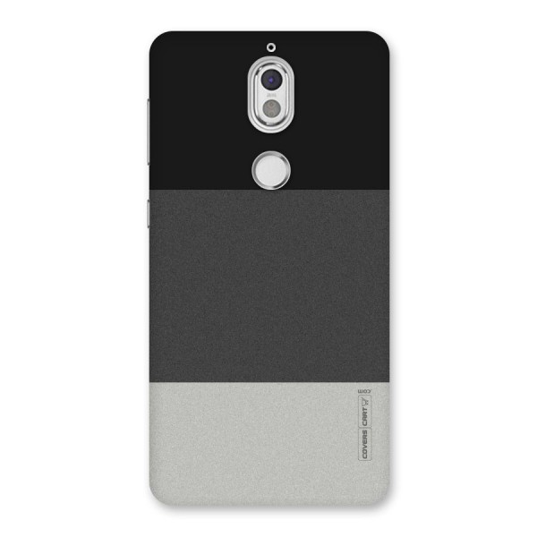 Pastel Black and Grey Back Case for Nokia 7