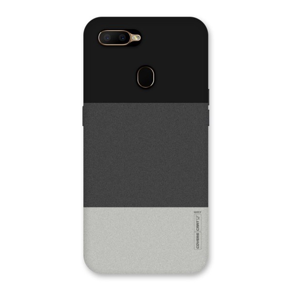 Pastel Black and Grey Back Case for Oppo A5s