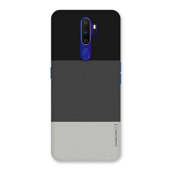 Pastel Black and Grey Back Case for Oppo A9 (2020)