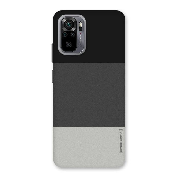 Pastel Black and Grey Back Case for Redmi Note 10