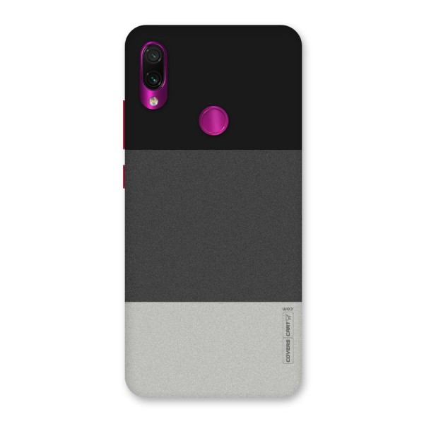 Pastel Black and Grey Back Case for Redmi Note 7 Pro