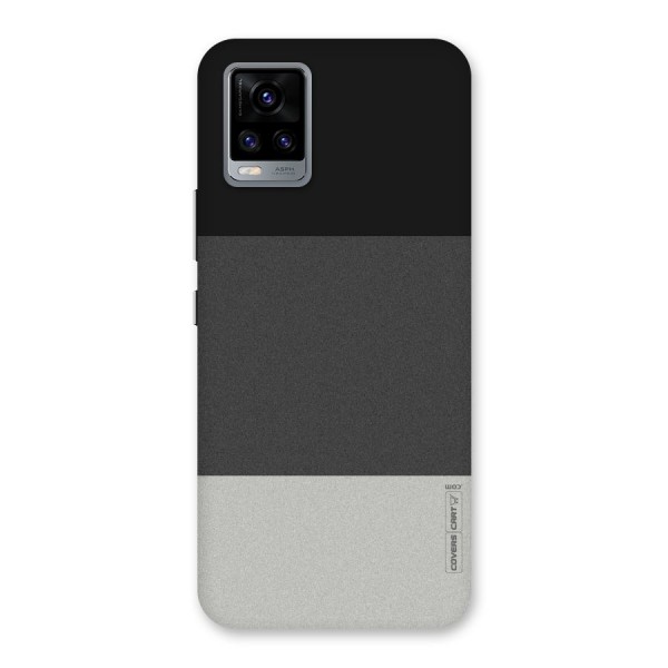 Pastel Black and Grey Back Case for Vivo V20