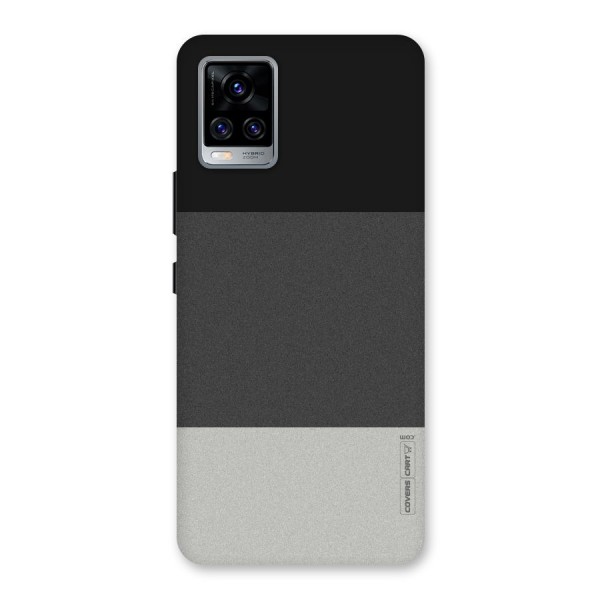 Pastel Black and Grey Back Case for Vivo V20 Pro