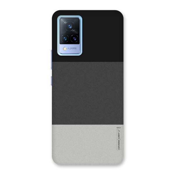 Pastel Black and Grey Back Case for Vivo V21 5G