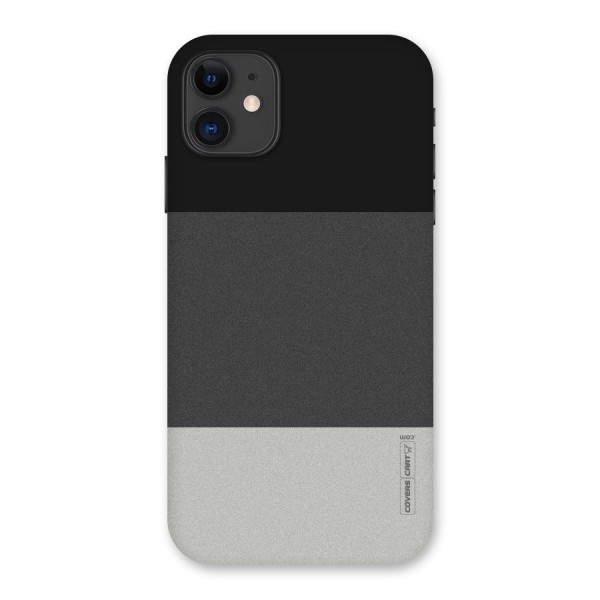 Pastel Black and Grey Back Case for iPhone 11