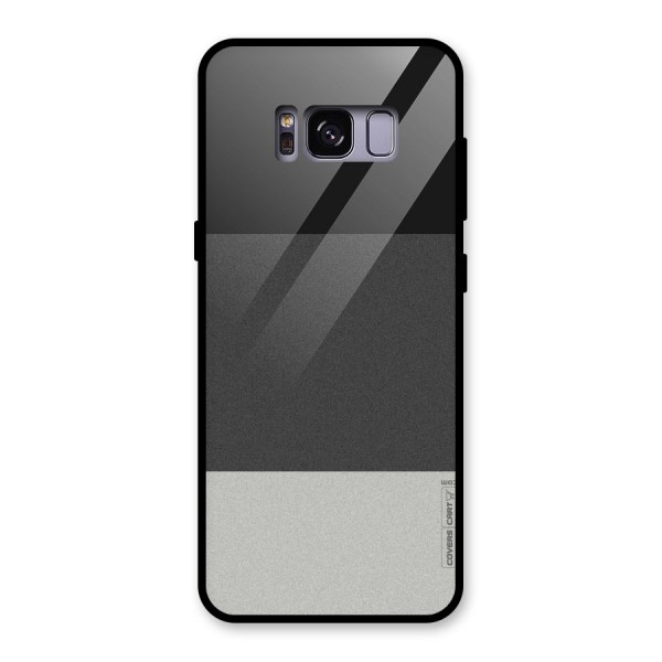 Pastel Black and Grey Glass Back Case for Galaxy S8
