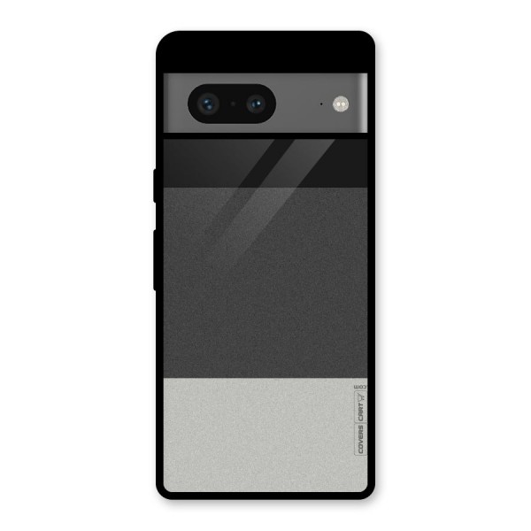 Pastel Black and Grey Glass Back Case for Google Pixel 7