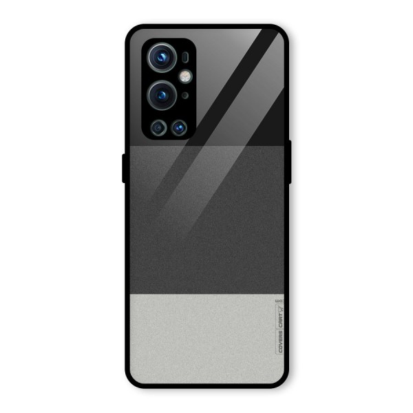 Pastel Black and Grey Glass Back Case for OnePlus 9 Pro