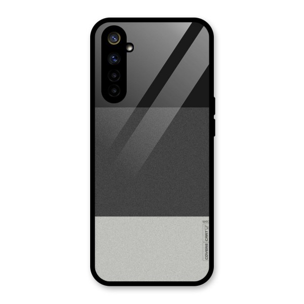 Pastel Black and Grey Glass Back Case for Realme 6