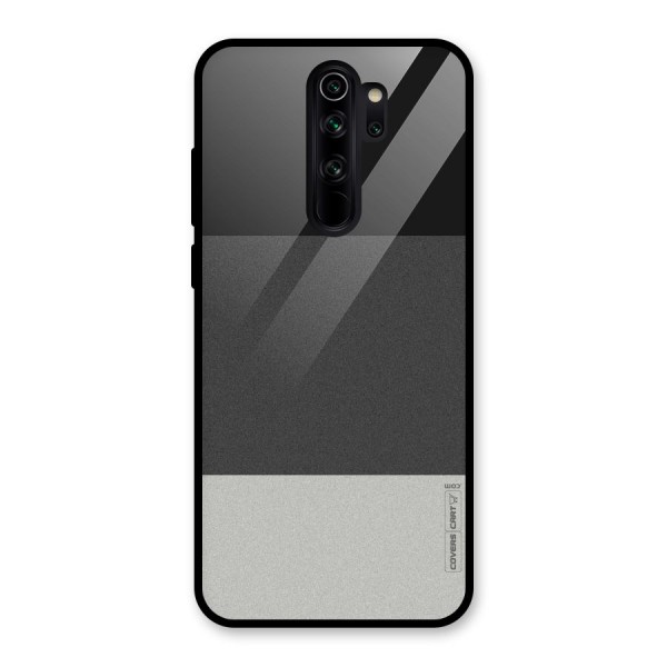 Pastel Black and Grey Glass Back Case for Redmi Note 8 Pro