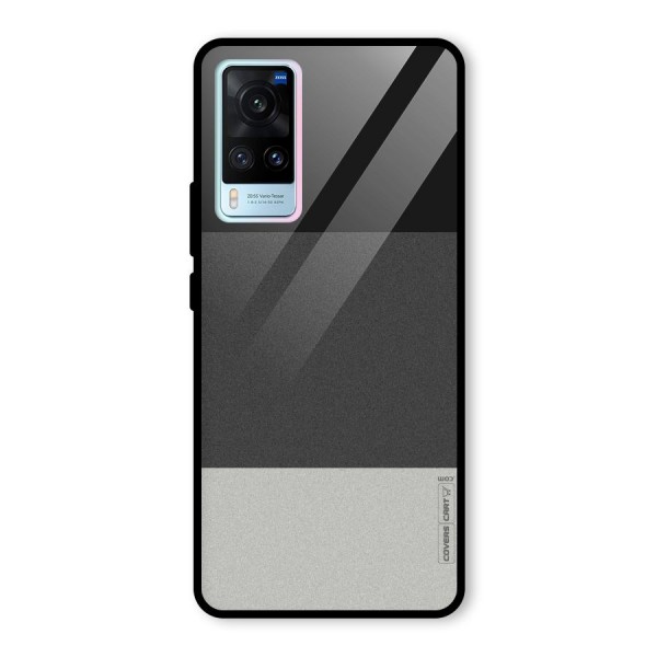 Pastel Black and Grey Glass Back Case for Vivo X60