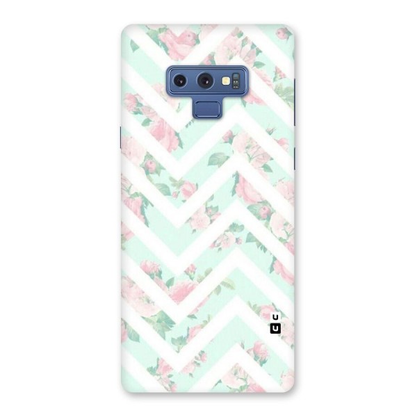 Pastel Floral Zig Zag Back Case for Galaxy Note 9