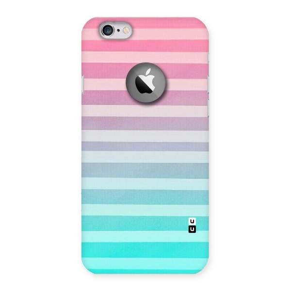Pastel Ombre Back Case for iPhone 6 Logo Cut