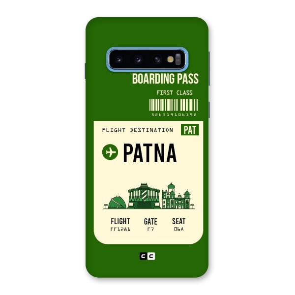 Patna Boarding Pass Back Case for Galaxy S10