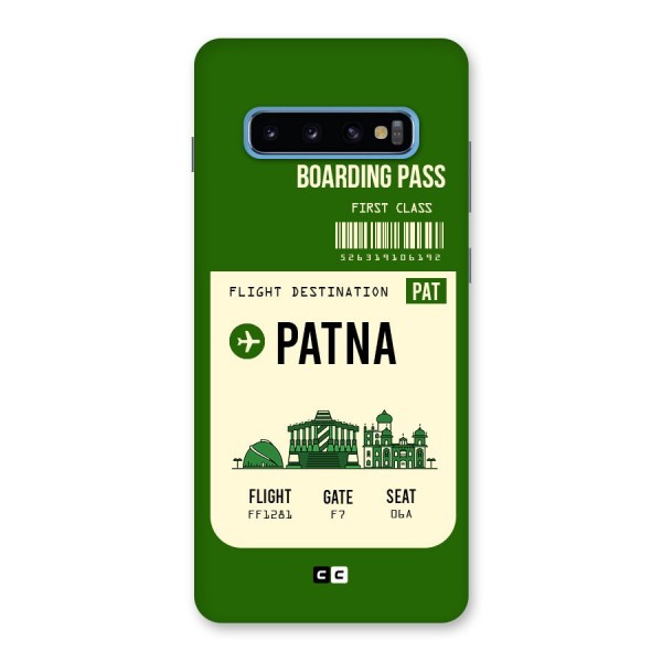 Patna Boarding Pass Back Case for Galaxy S10 Plus