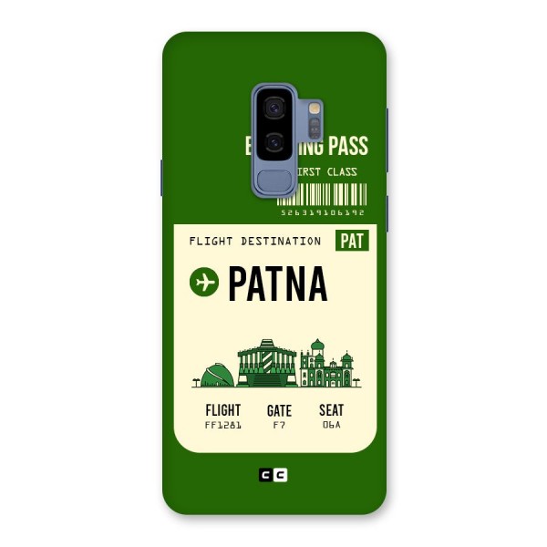 Patna Boarding Pass Back Case for Galaxy S9 Plus