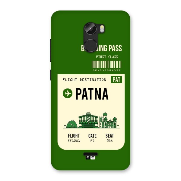 Patna Boarding Pass Back Case for Gionee X1