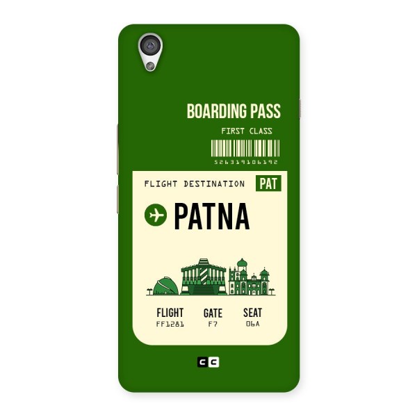 Patna Boarding Pass Back Case for OnePlus X