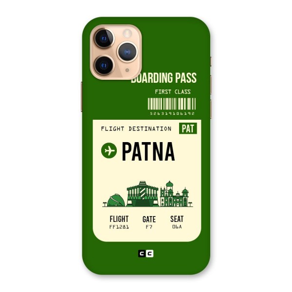 Patna Boarding Pass Back Case for iPhone 11 Pro