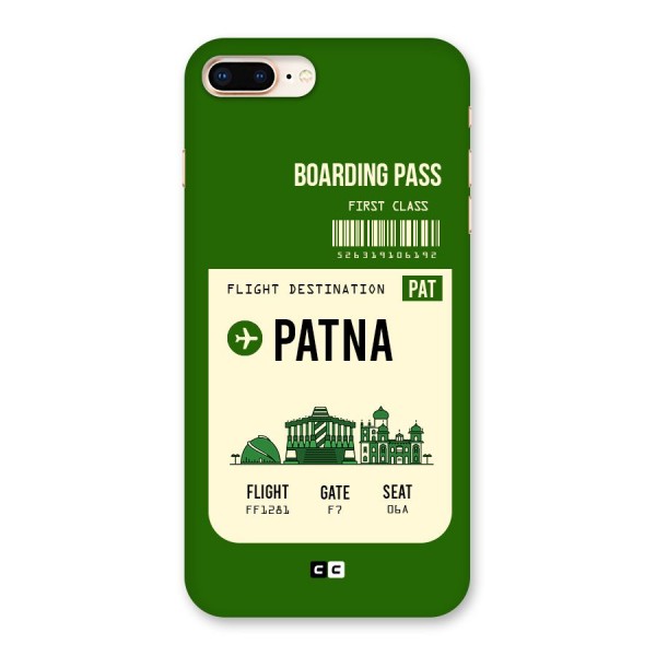 Patna Boarding Pass Back Case for iPhone 8 Plus