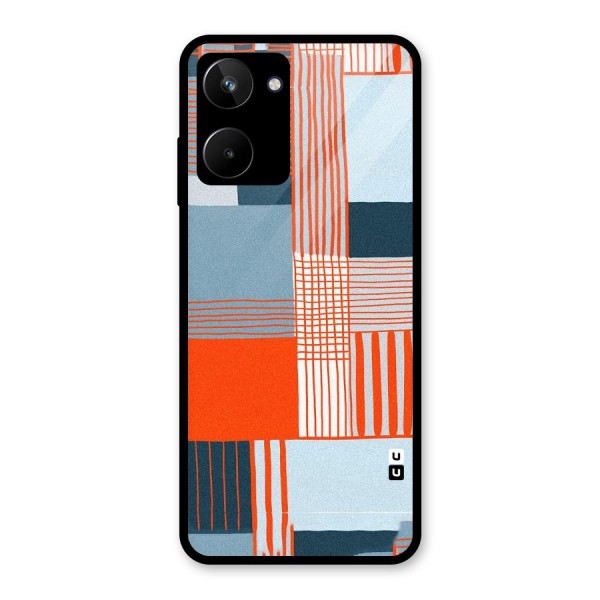Pattern In Lines Glass Back Case for Realme 10