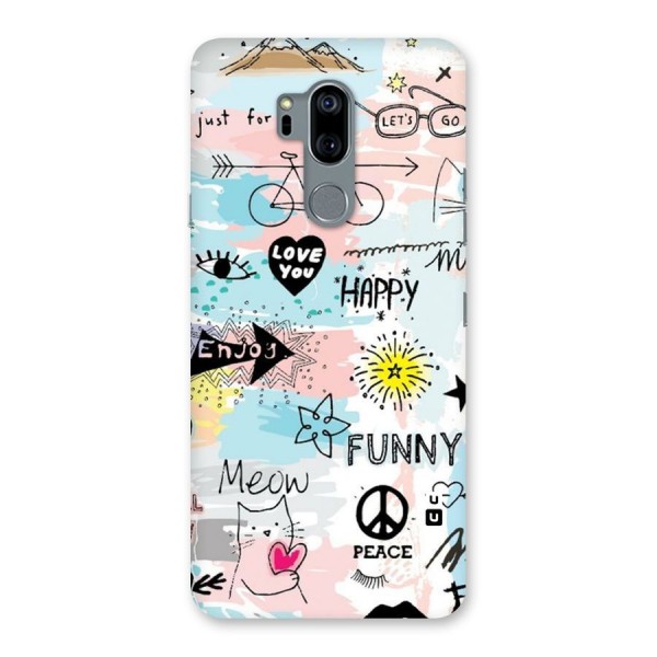 Peace And Funny Back Case for LG G7