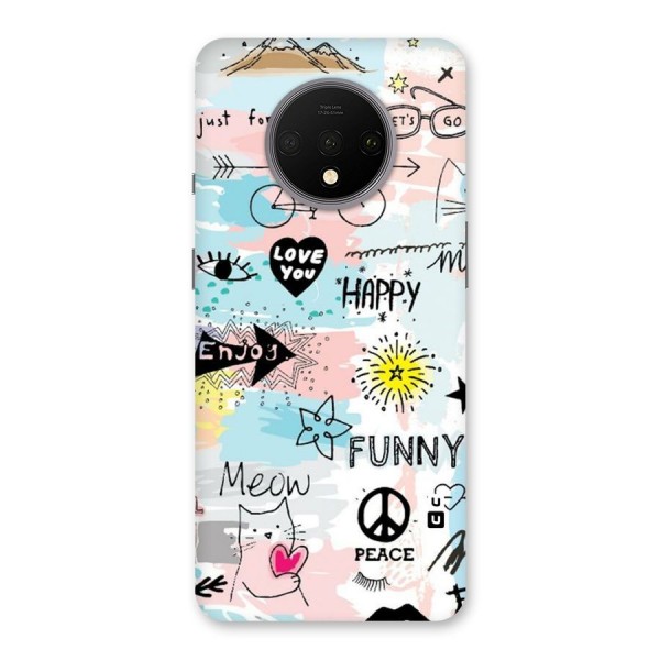 Peace And Funny Back Case for OnePlus 7T