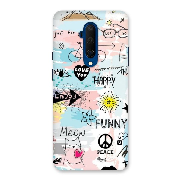 Peace And Funny Back Case for OnePlus 7T Pro