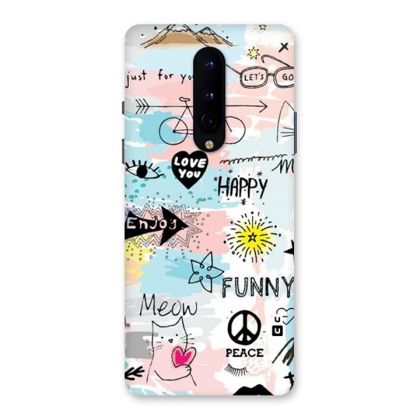 Peace And Funny Back Case for OnePlus 8