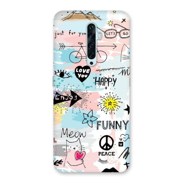 Peace And Funny Back Case for Oppo Reno2 F
