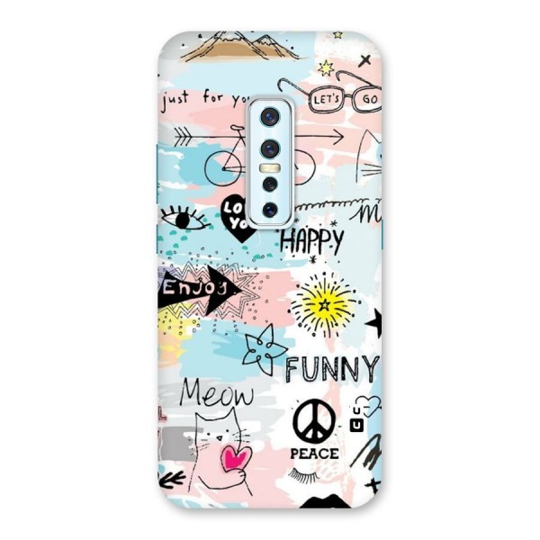 Peace And Funny Back Case for Vivo V17 Pro