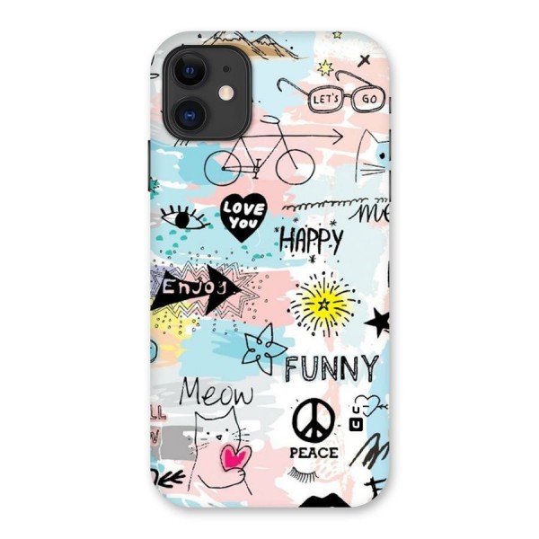 Peace And Funny Back Case for iPhone 11