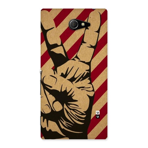 Peace Stripes Back Case for Sony Xperia M2