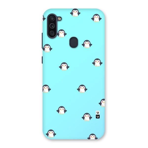 Penguins Pattern Print Back Case for Galaxy M11